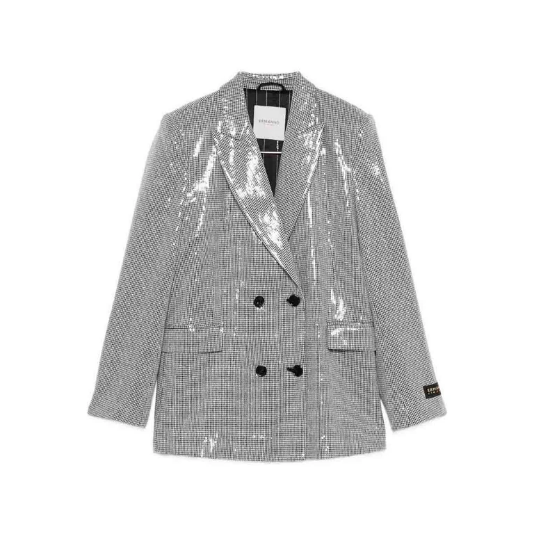 Blazer com lantejoulas pé-de-galinha Ermanno Firenze