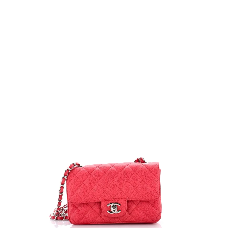 Classic Single Flap Bag Quilted Caviar Mini