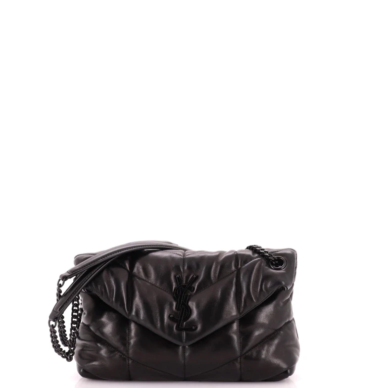 Loulou Puffer Shoulder Bag Quilted Leather Small