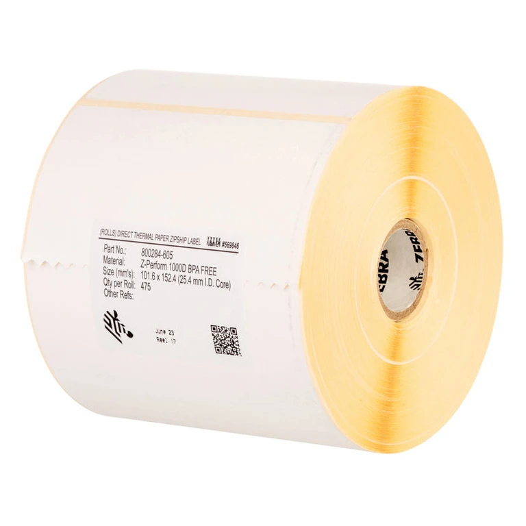 Z-Perform 1000T White Self-adhesive printer label