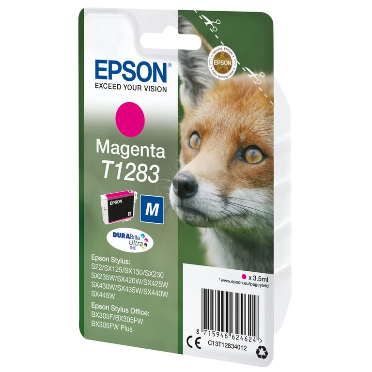 Epson C13T12834012/T1283 Ink cartridge magenta. 140 pages 3.5ml for Ep