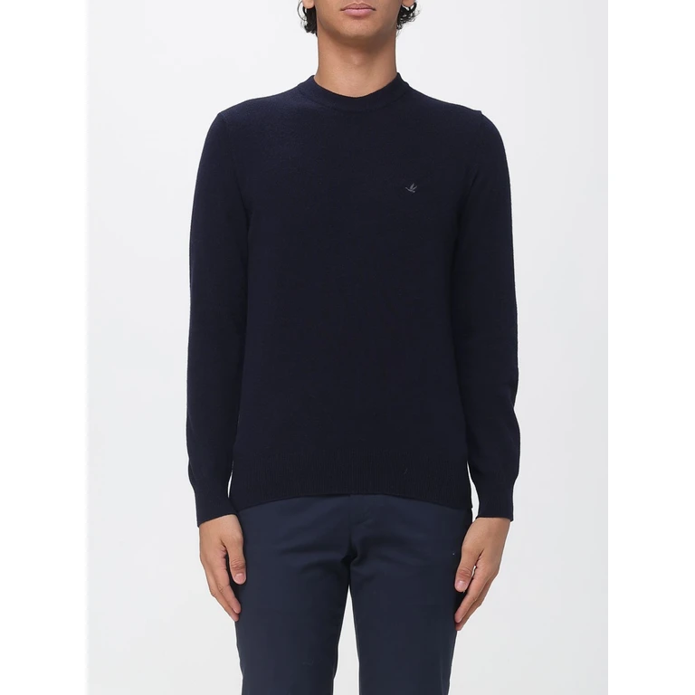Pure Wool Crewneck Jumper with Embroidered Logo (203EK040V0032)