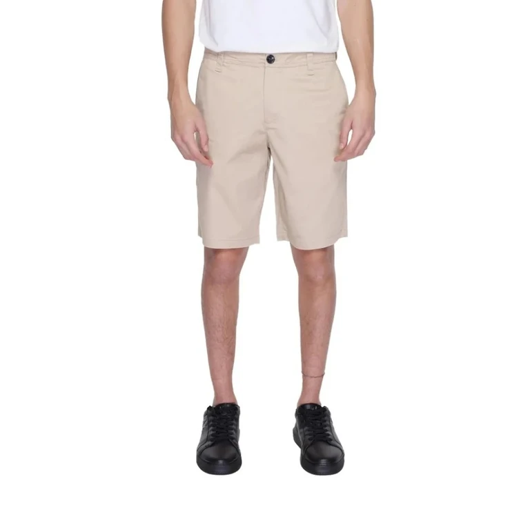 Mens Taupe Bermuda Chino Shorts