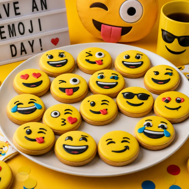 Emoji Cookie Box Organic Decorated Dog Cookie Gift Box