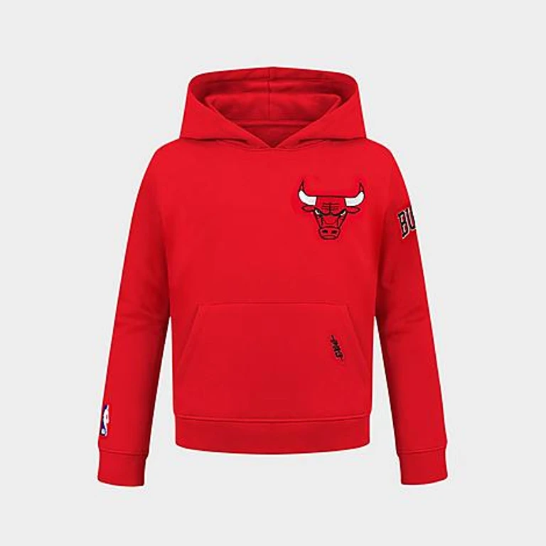Pro Standard Big Kids Chicago Bulls NBA Classic Pullover Hoodie in Red Size: Small