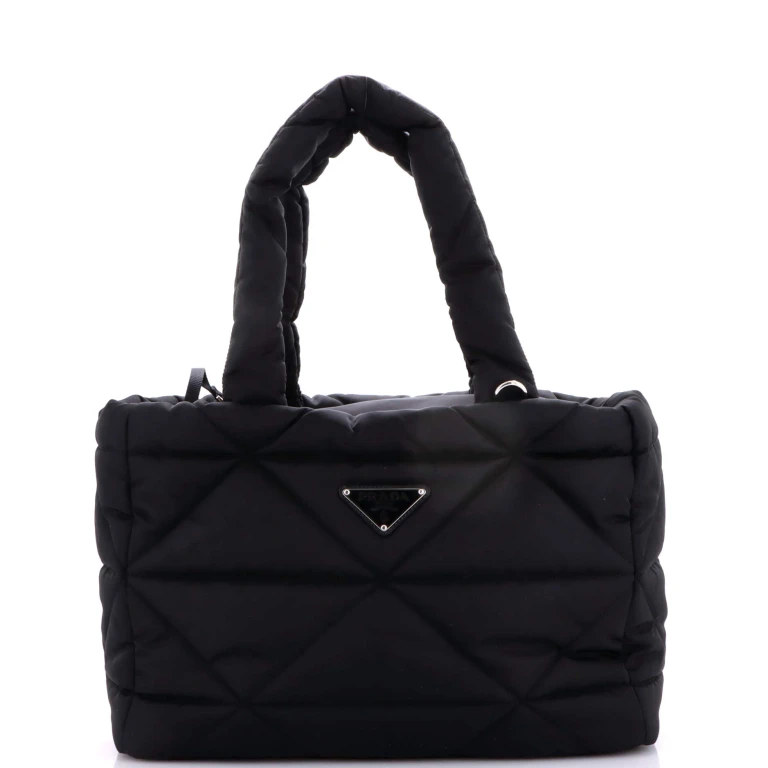 Padded Pet Carrier Tote Quilted Re-Nylon