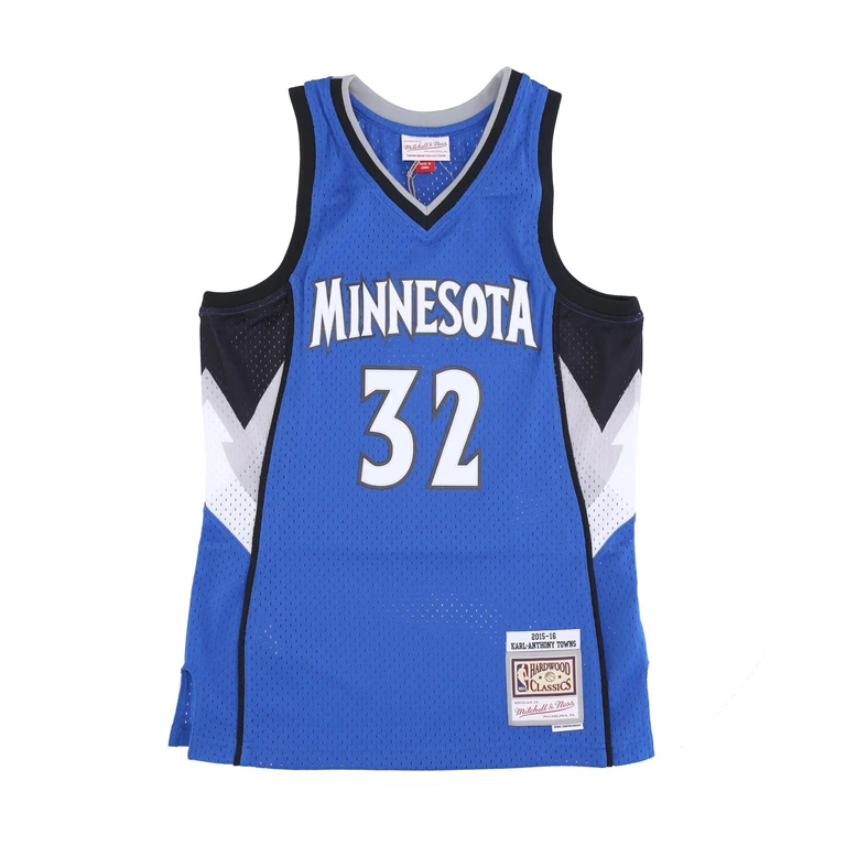 Men's Basketball Tank Top Nba Road Jersey Hardwood Classics No 32 Karl Anthony Towns 2015-16 Mintim