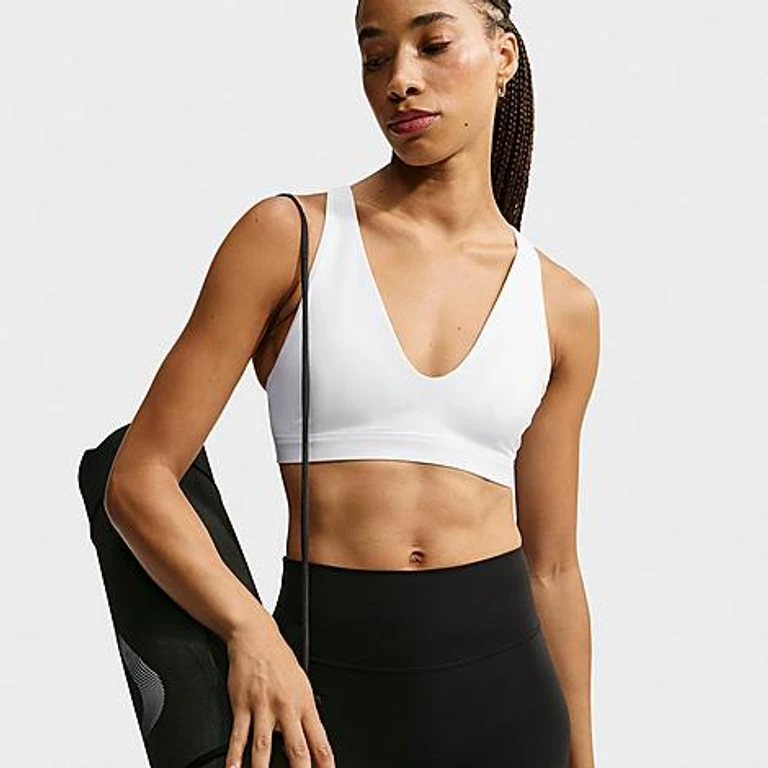Women's Indy Light-Support Sports Bra in White/Black Size: XXS