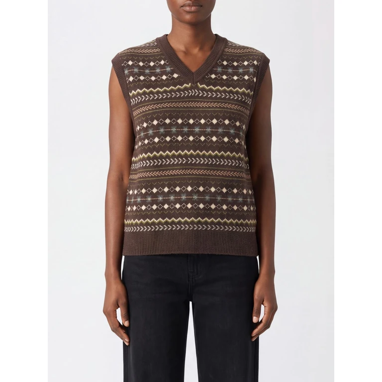 Waistcoat Woman color Brown (UDSW6C117W2.)