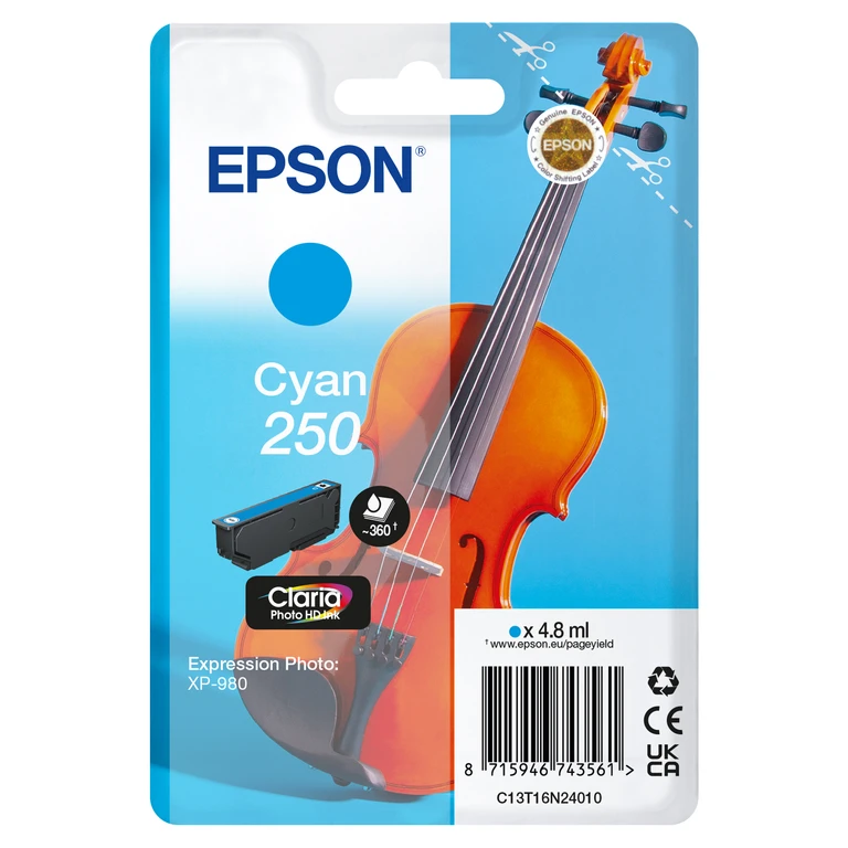C13T16N24010/250 Ink cartridge cyan. 360 pages 4.8ml for Epson E