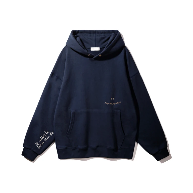 Smile Hoodie BK6794_Navy
