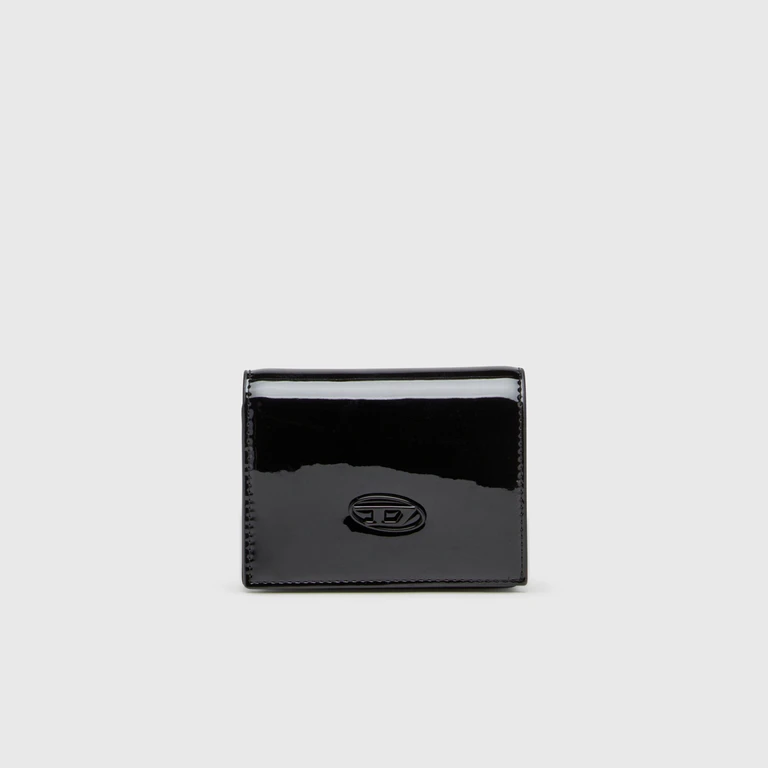 Wallet in glossy PU - Small Wallets - Woman - Black