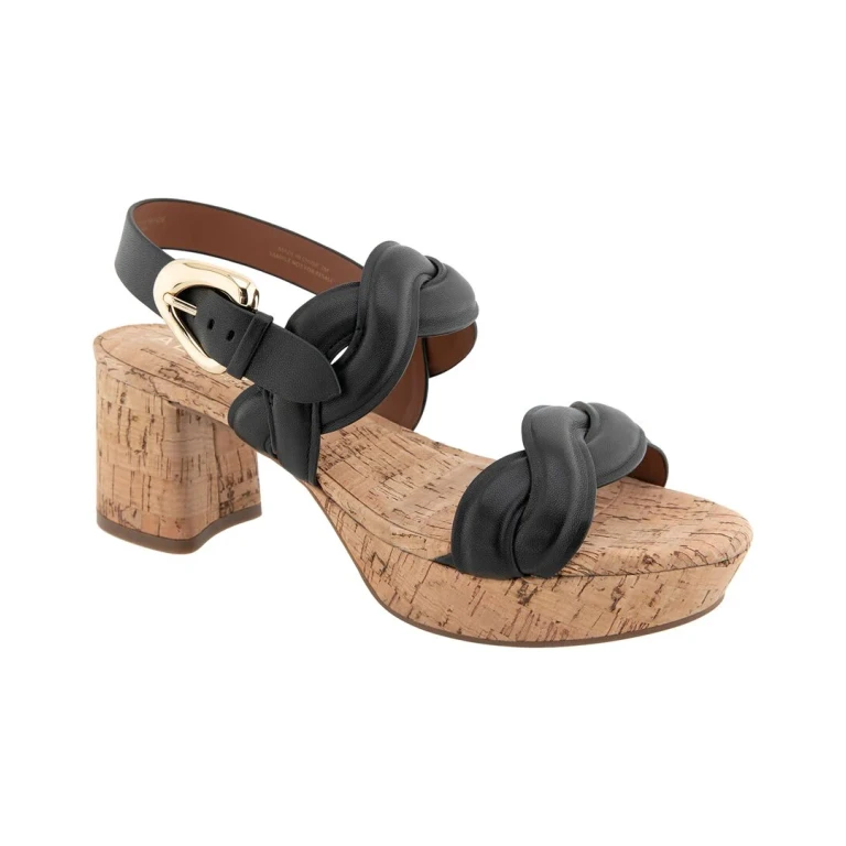 Camea Leather Heeled Sandal
