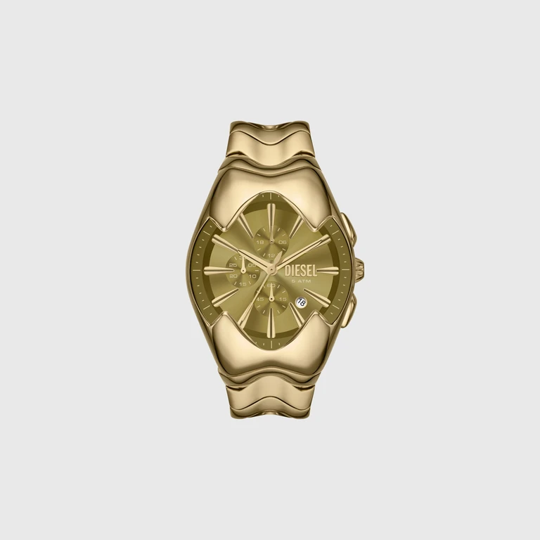Mercurial Chronograph Gold-Tone Stainless Steel Watch - Timeframes - Man - Gold