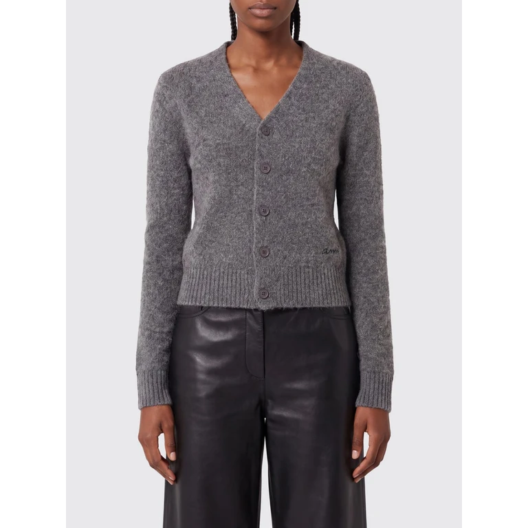 Slim Fit V-Neck Alpaca Blend Cardigan (FKC398KN0021A189)