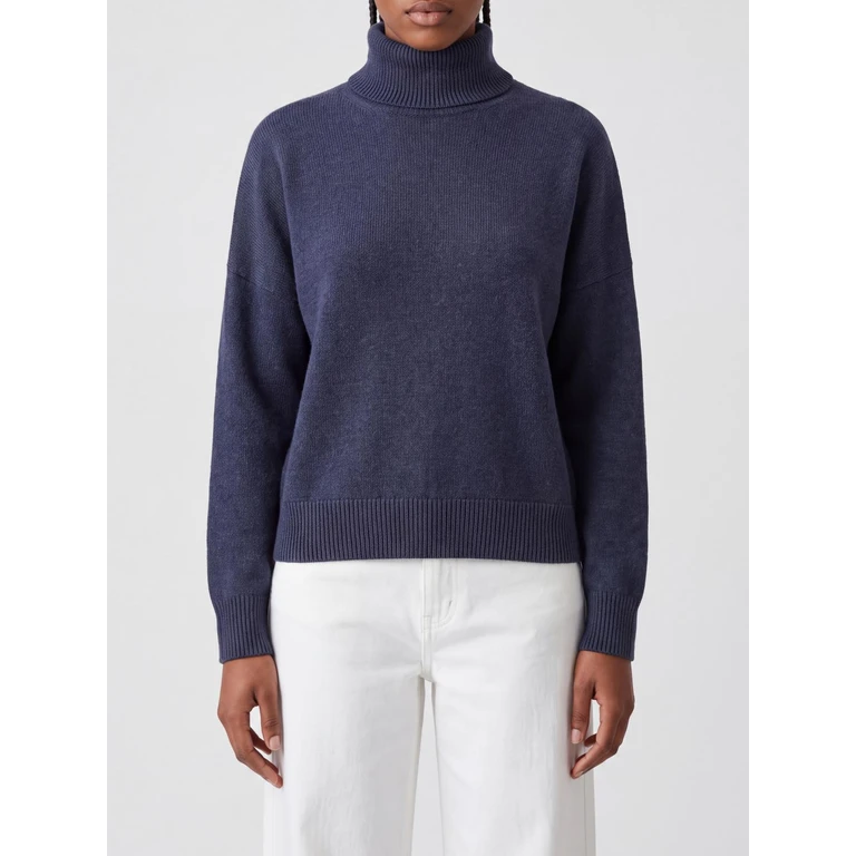 100% Cashmere Long-Sleeved Turtleneck Jumper with Ribbed Trim (M12744403C7186)