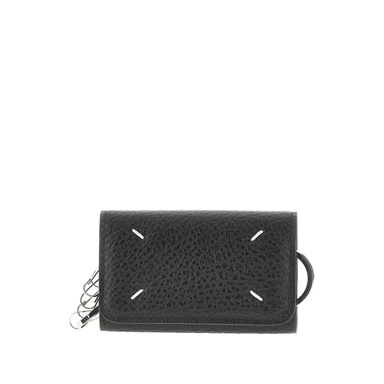 'Four Stitches' leather key-holder Man One Size