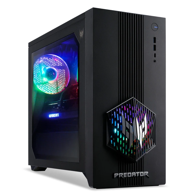 Predator PO3-665 Intel Core i7-14700F 16GB RAM 512GB SSD RTX 5070 Windows 11 Home Gaming Desktop PC - Black