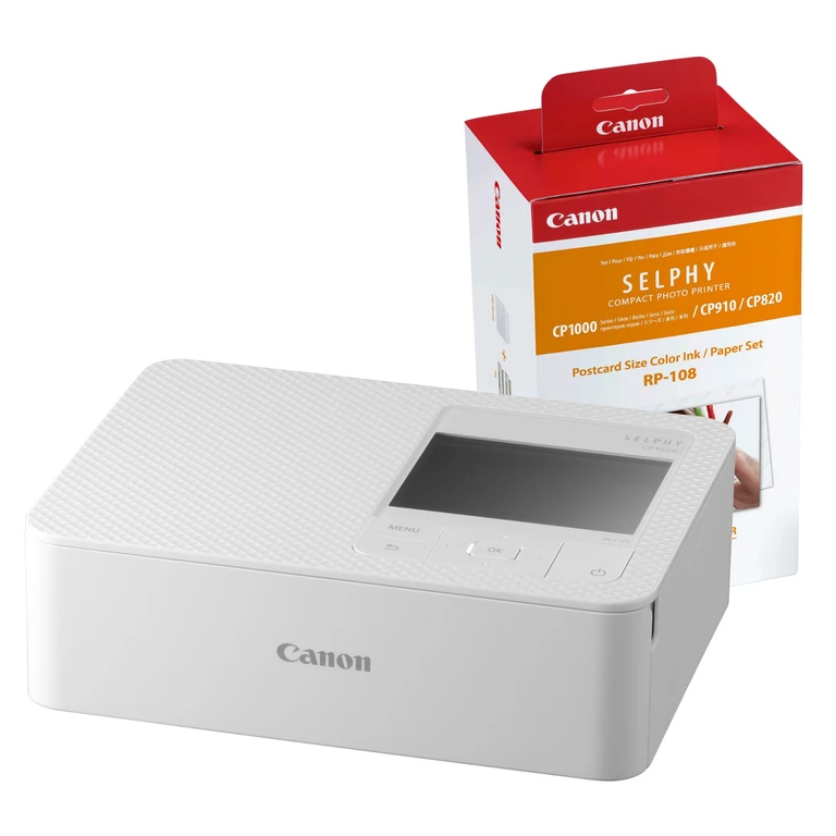 SELPHY CP1500 Wireless Photo Printer inc RP-108 Ink Paper Set
