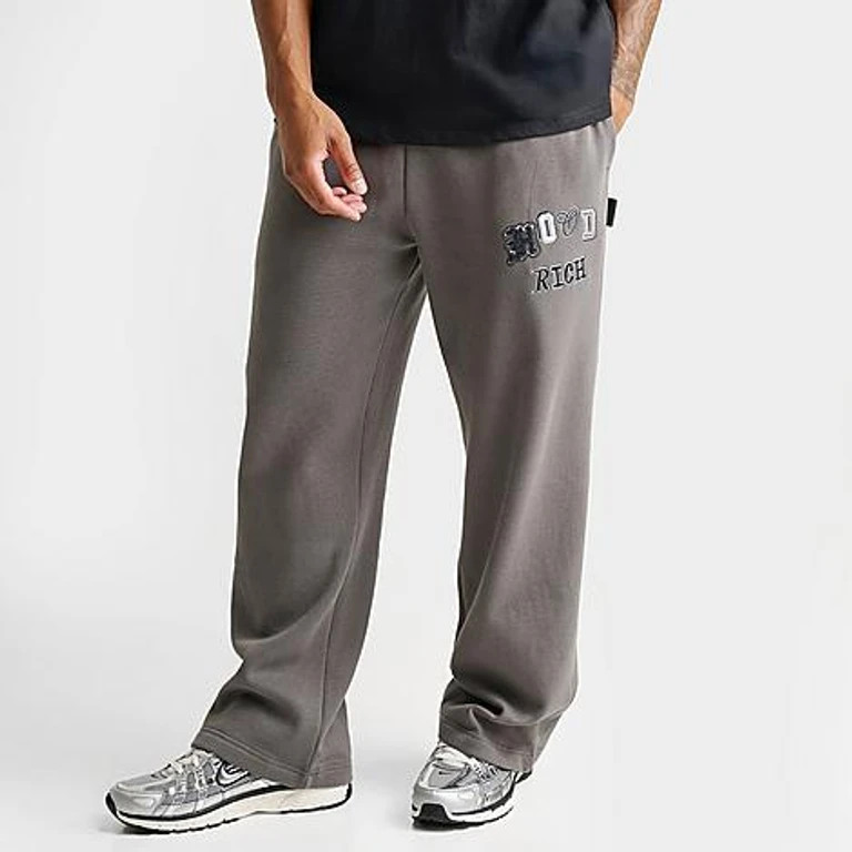 Hoodrich Men's Forza Oversized Fleece Sweatpants in Lava Smoke Size: Small