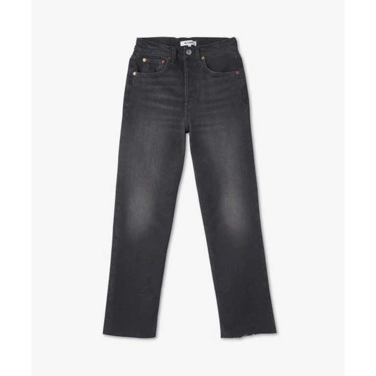 70s Stove Pipe Denim Pants - Onyx Fade / 14403W7STV27ONYXFADE