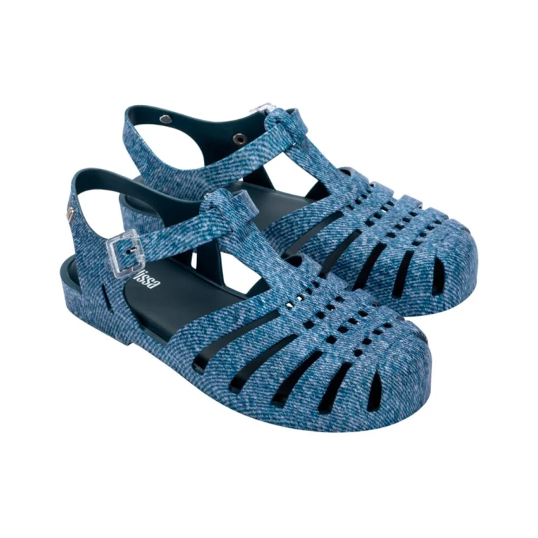 Possession Print Denim Sandal