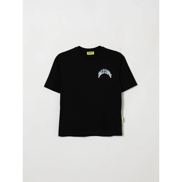 Boy's Cotton T-shirt with Teddy Bear Print and Logo (F6BKJUTH095110)
