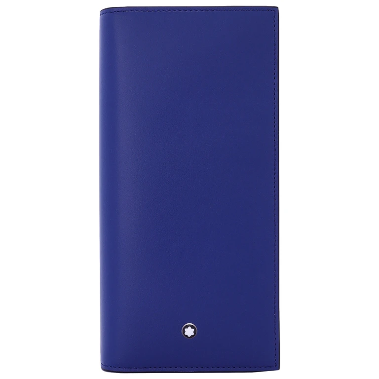 Blue Leather Meisterstuck Long Wallet 15cc