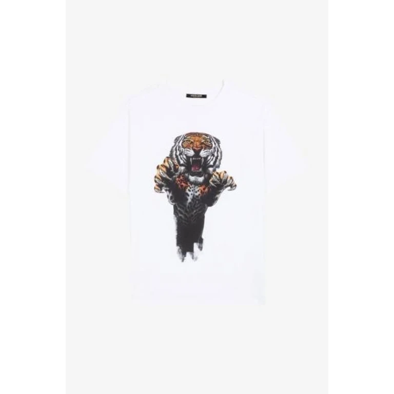 Tiger Print Cotton T-Shirt
