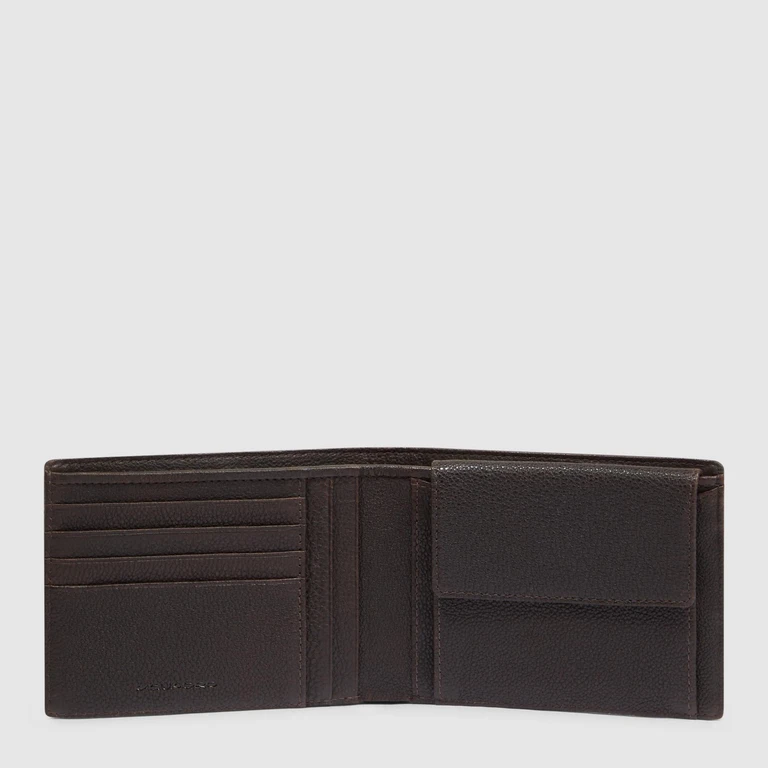 Wallet with coin holder Adult unisex Piquadro PU257W138R-TM Brown