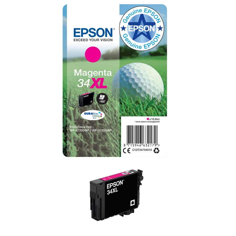 C13T34734010/34XL Ink cartridge magenta high-capacity. 950 pages