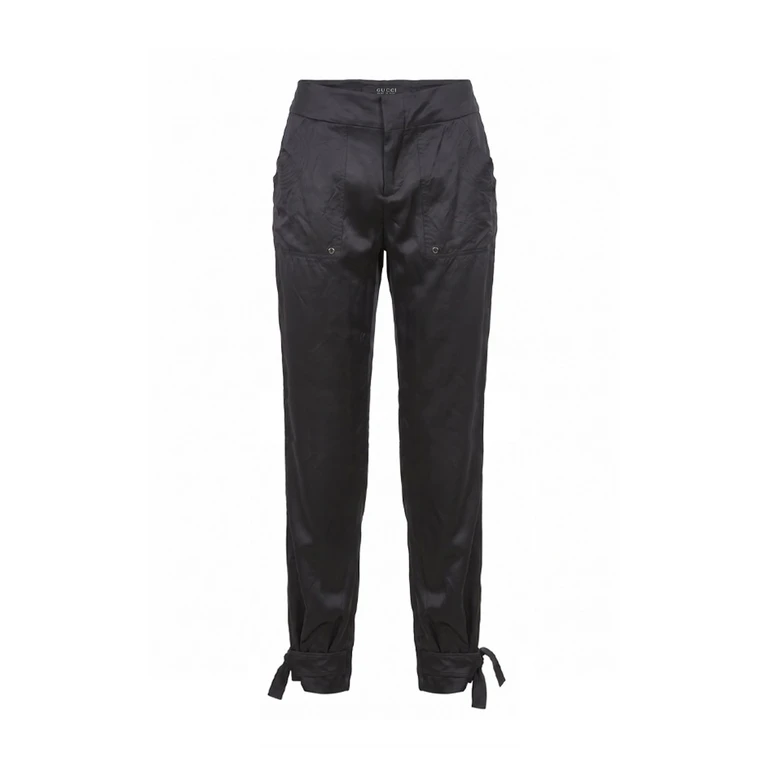 Satin Bow Detail Pants