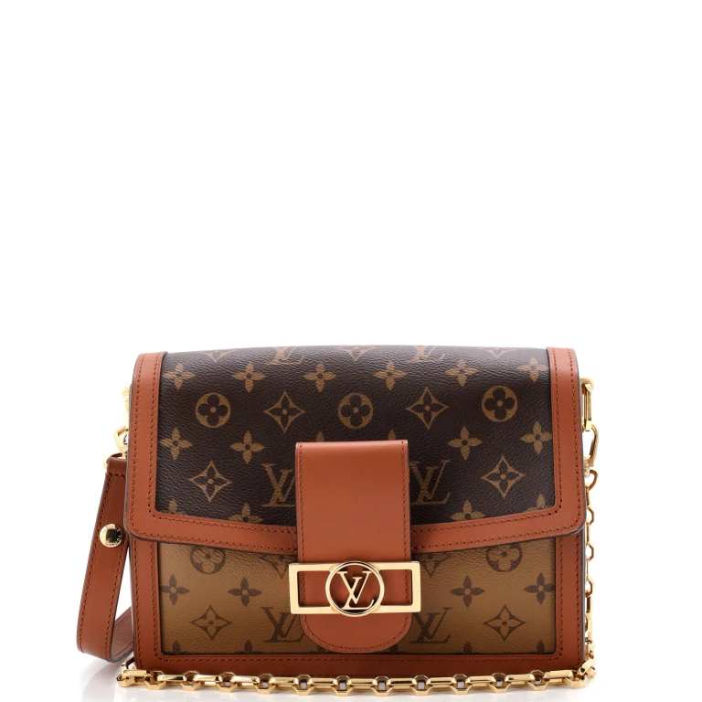 Dauphine Shoulder Bag Reverse Monogram Canvas MM