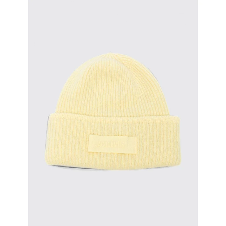 Cuffed Rib-Knit Beanie in Alpaca and Merino Wool Blend (ACU00666DAK00227205)