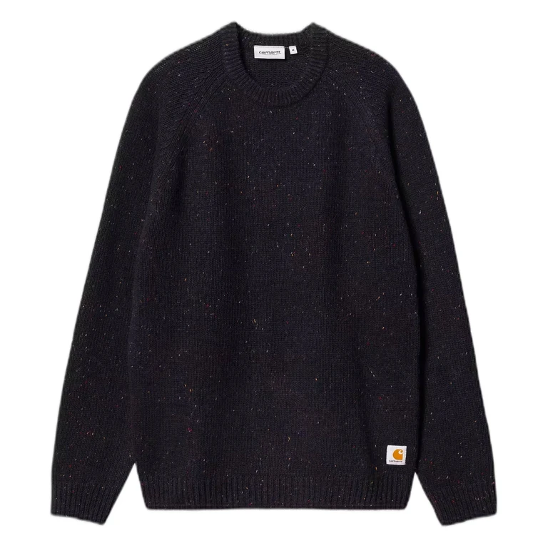sweater Carhartt Wip anglistic sweater - speckled dark navy
