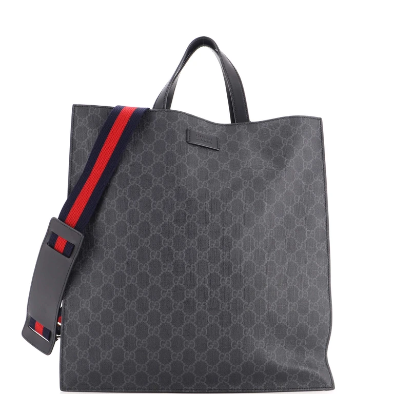 Convertible Soft Open Tote GG Coated Canvas Tall