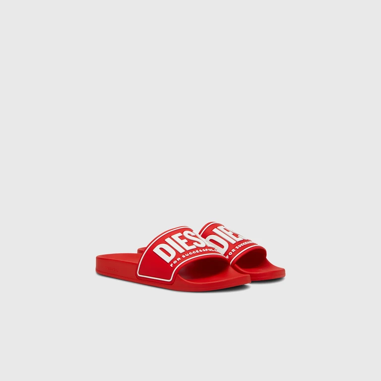 Sa-Mayemi-Pool slides with 3D logo - Slides - Man - Red