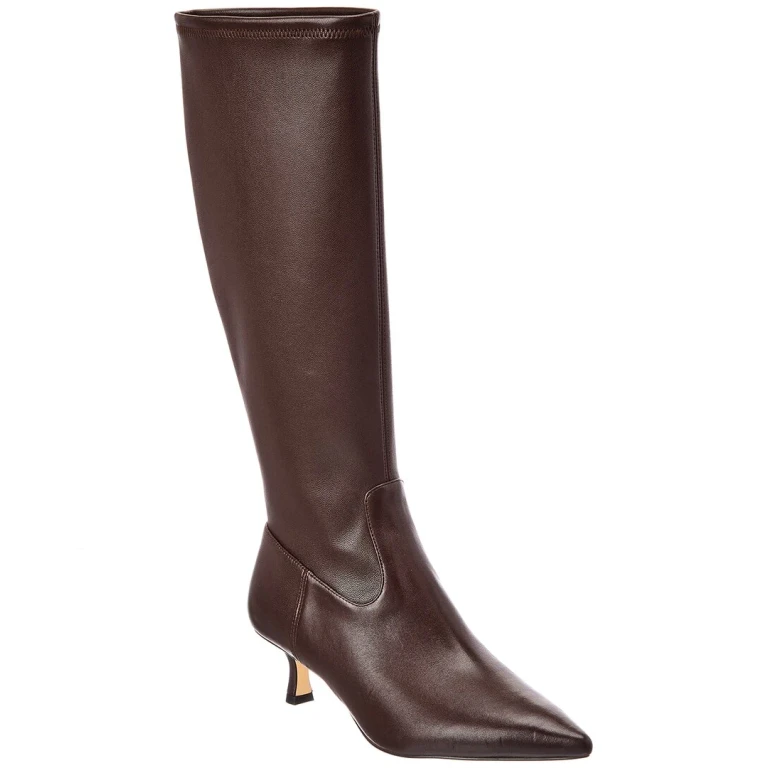Isla Zip Leather Knee-High Boot