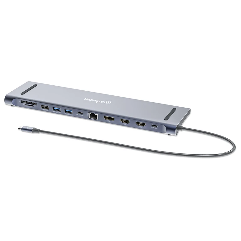 USB-C Dock/Hub with Card Reader. Ports (x10): Audio 3.5mm. D