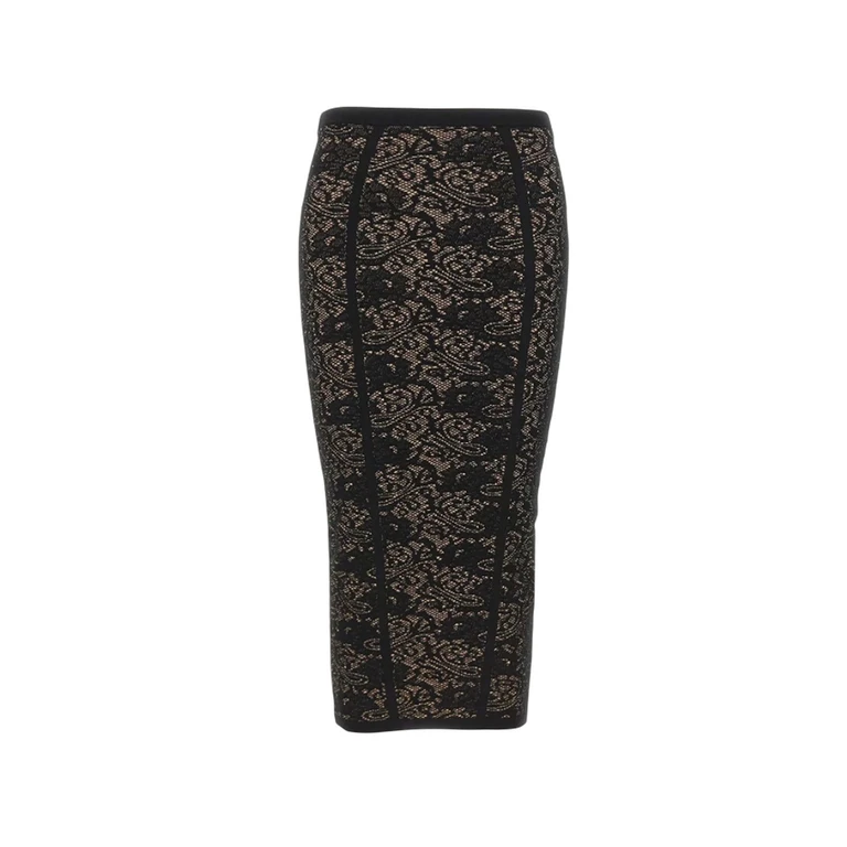 elegant skirts woman Elisabetta Franchi - knitted skirt - black