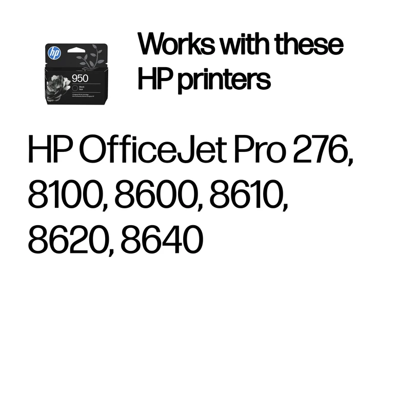 CN049AE/950 Ink cartridge black. 1K pages ISO/IEC 24711 24ml for HP