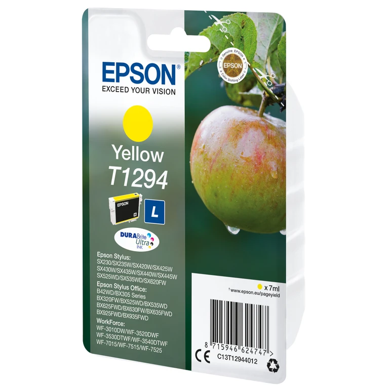 Epson C13T12944012/T1294 Ink cartridge yellow high-capacity. 515 pages