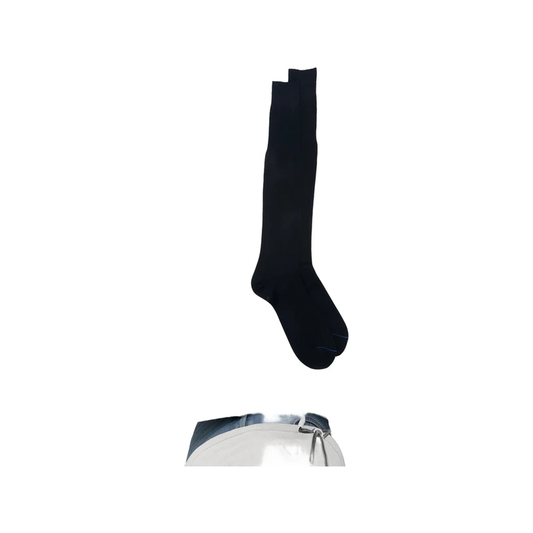 Plain Long Fine-knit Socks
