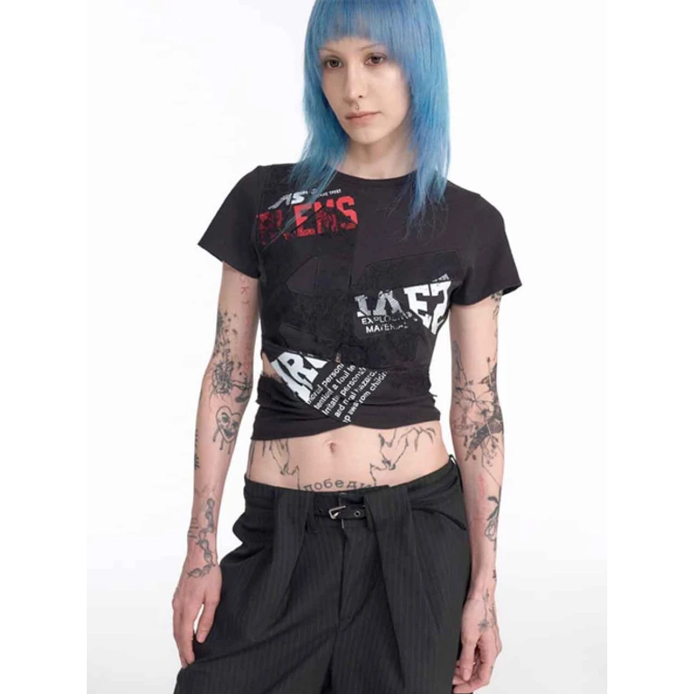 JADE LACE TEE (BLACK)