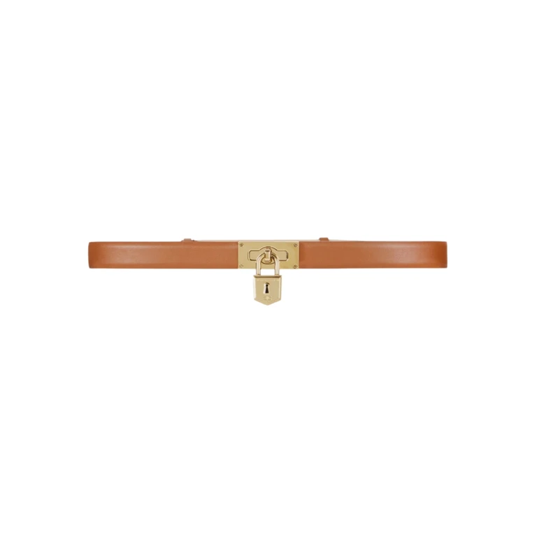 leather belt Elisabetta Franchi with lock