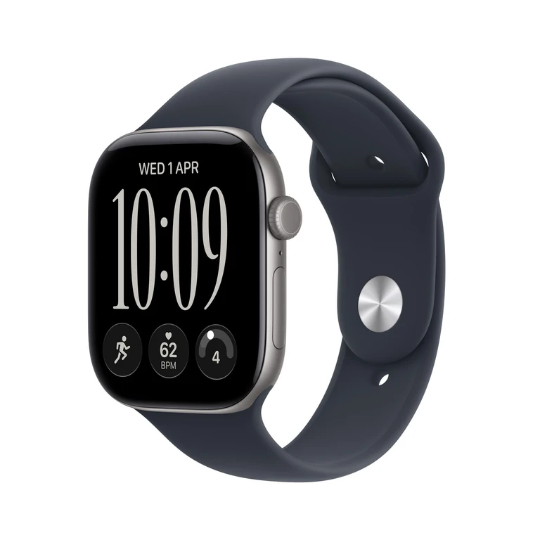 Apple Watch Series 12 GPS 42mm Space Grey Aluminium Case with Navy Blue Sport Band - M/L