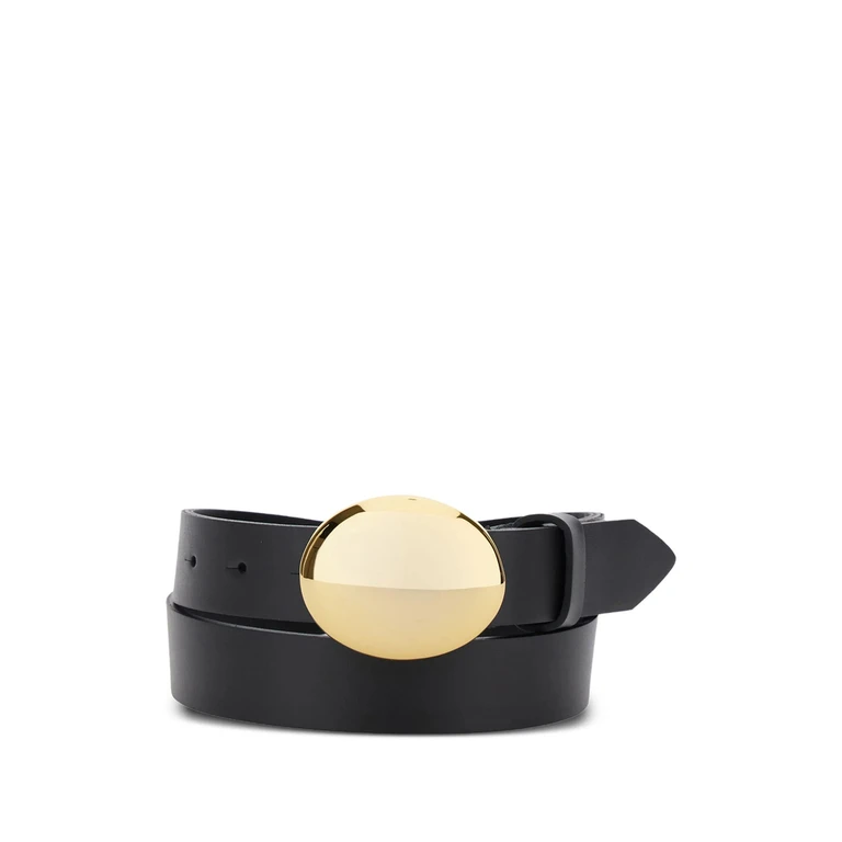 Oval-buckle Belt