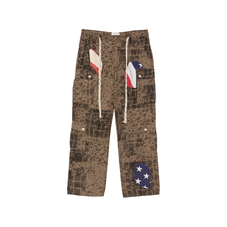 Patchwork-detail Trousers