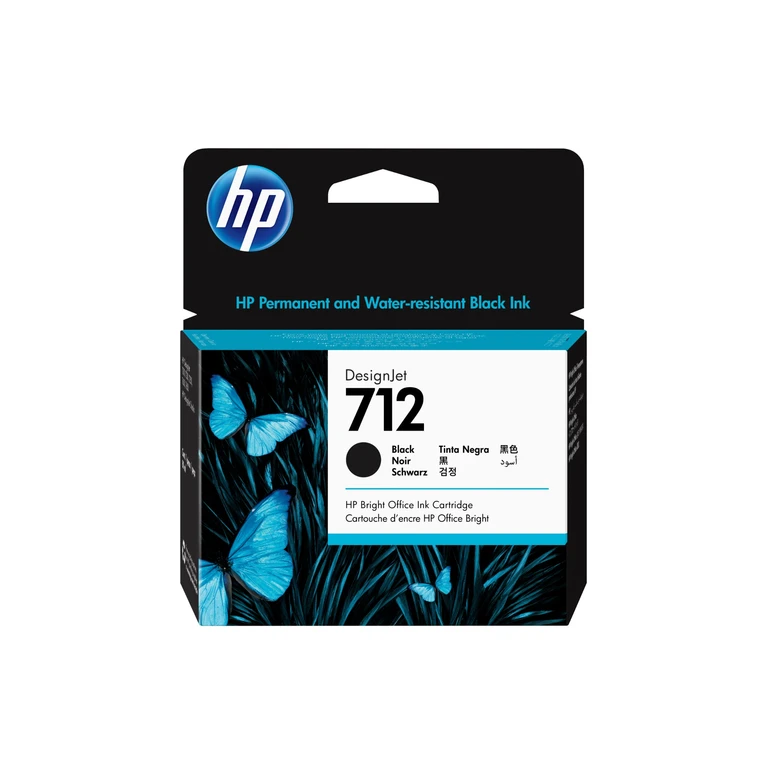 3ED71A/712 Ink cartridge black 80ml for HP DesignJet T 200