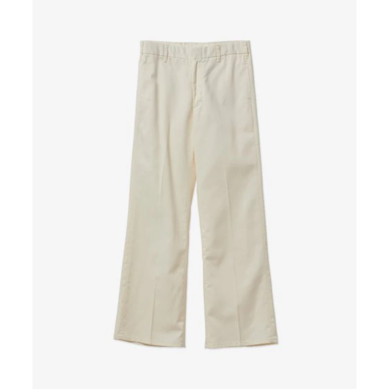 Super Wide Cut Trousers Pants - Ivory / 43620WSWTROUIVORY